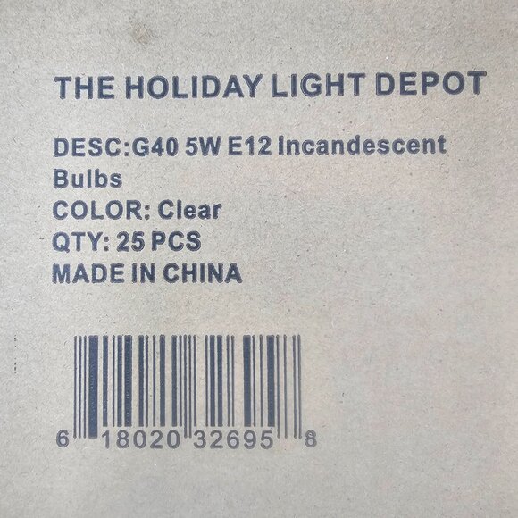 NIB 2 boxes, 50 pieces, G40 Replacement Lightbulbs - Picture 3 of 4